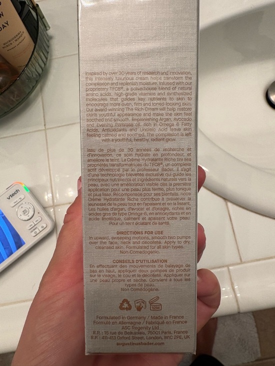 NEW IN BOX Augustinus Bader The Rich Cream 50ml - Picture 2 of 4